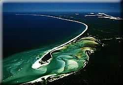 Fraser Island aerial shot